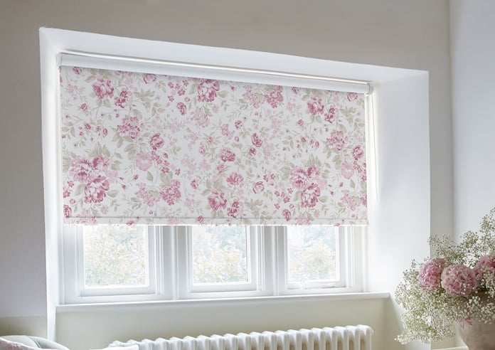 Shabby Chic by Rachel Ashwell Romantic Rose (Blackout), Pink - Twist&Fit Roller Blind - Image 5